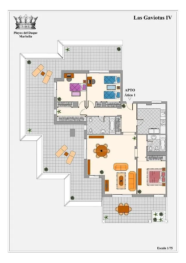 Lägenhet Wonderful Penthouse 3 Bedrooms In Puerto Banus -Marbella